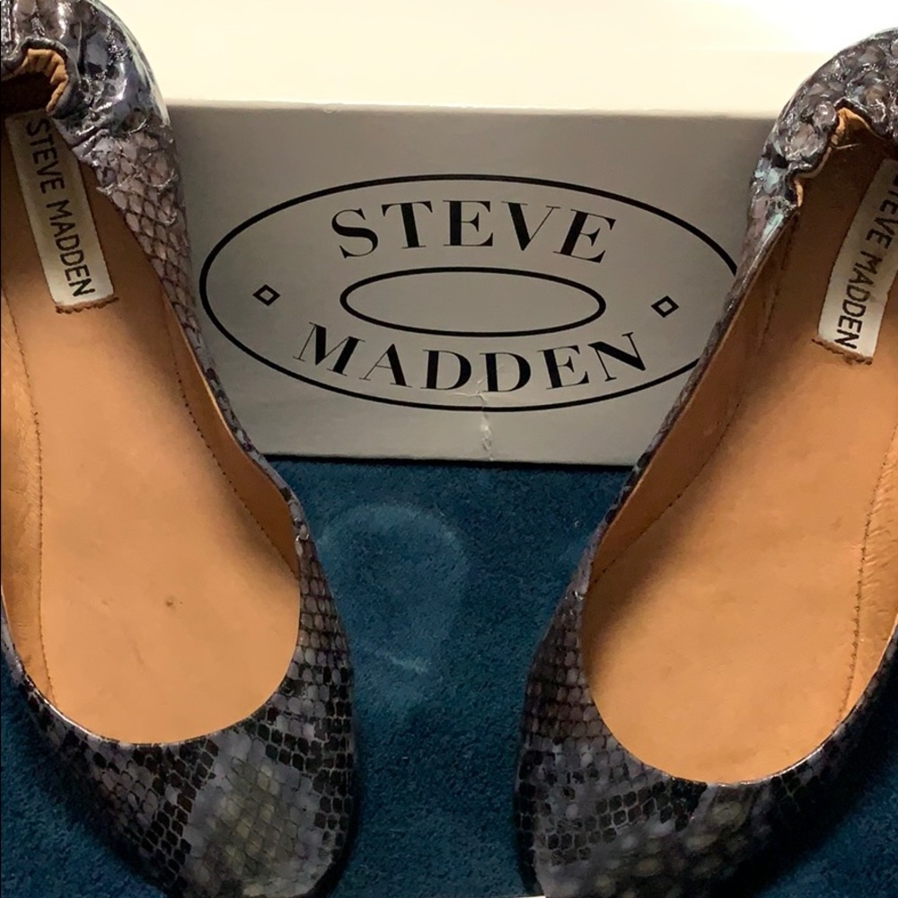 Steve Madden Koool Blue Snake Shoes